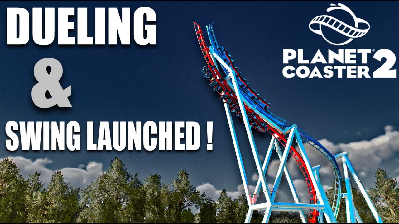 INSANE Swing Launched Dueling Coaster | Planet Coaster 2