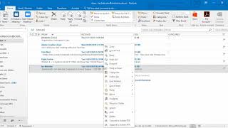 outlook quick step files to folder