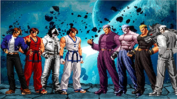 [KOF Mugen] Kyo & Kim Team vs Ryuji Yamazaki Team