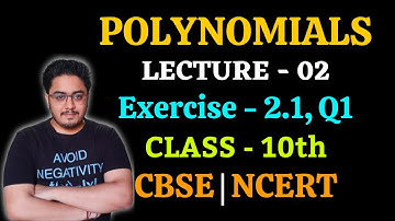 Polynomials - geometrical meaning of zeroes of polynomial - Ex 2.1, Q1 - class 10 maths NCERT CBSE.