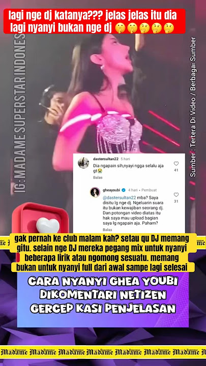 CARI PEMBELAAN Ghea Youbi DiSentil Netizen Gegara Cara Bernyanyinya #gheayoubi #trendingshorts