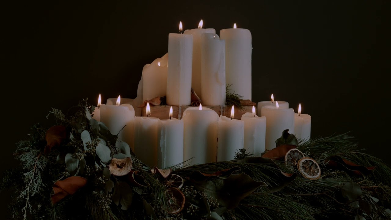 Warm Christmas Candlelight Ambience • Peaceful Holiday Music for Relaxation