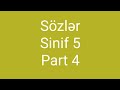 Sozler - sinif 5, part 4