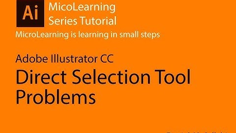 Adobe illustrator Direct Selection not working
