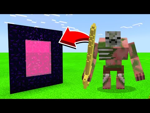 How To Make A Portal To MUTANT ZOMBIE PIGMAN in Minecaft Pocket Edition/MCPE