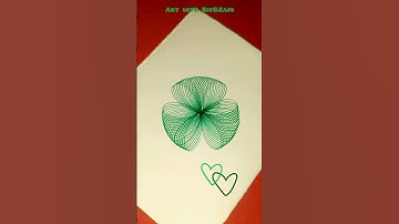 Simple Spirograph design Satisfying ASMR Video #ytshorts #shorts #viral #art #asmr