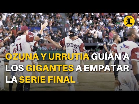 Selfie de Ozuna y Urrutia guían a los Gigantes a empatar la serie final