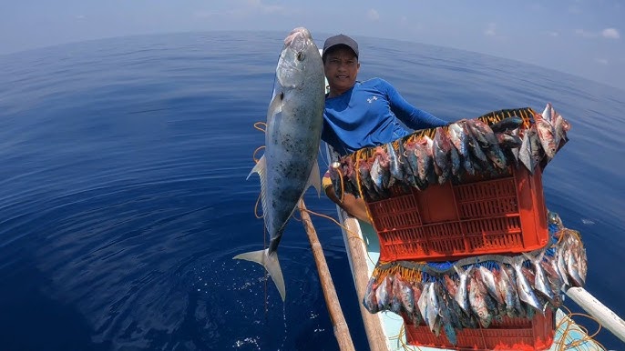 Long Line Fishing From The Shore 