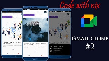 Gmail Clone #2  | Google Meet UI challenge| Speed Code | Code With Nix |
