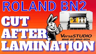 How to Cut after Lamination Roland BN220A and BN220