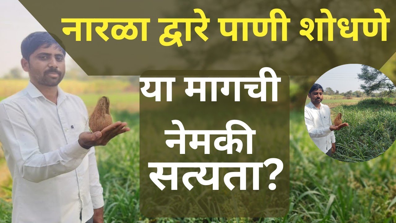 नारळाद्वारे जमिनी खालील पाणी शोधता येते का? |पाणी कसे शोधावे | water diviner | water detect technic