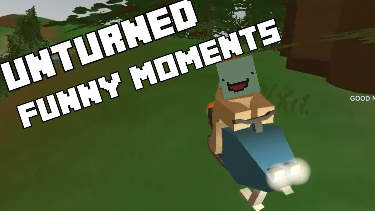 Unturned Funny Moments - Naked Guy Riding a Snowmobile