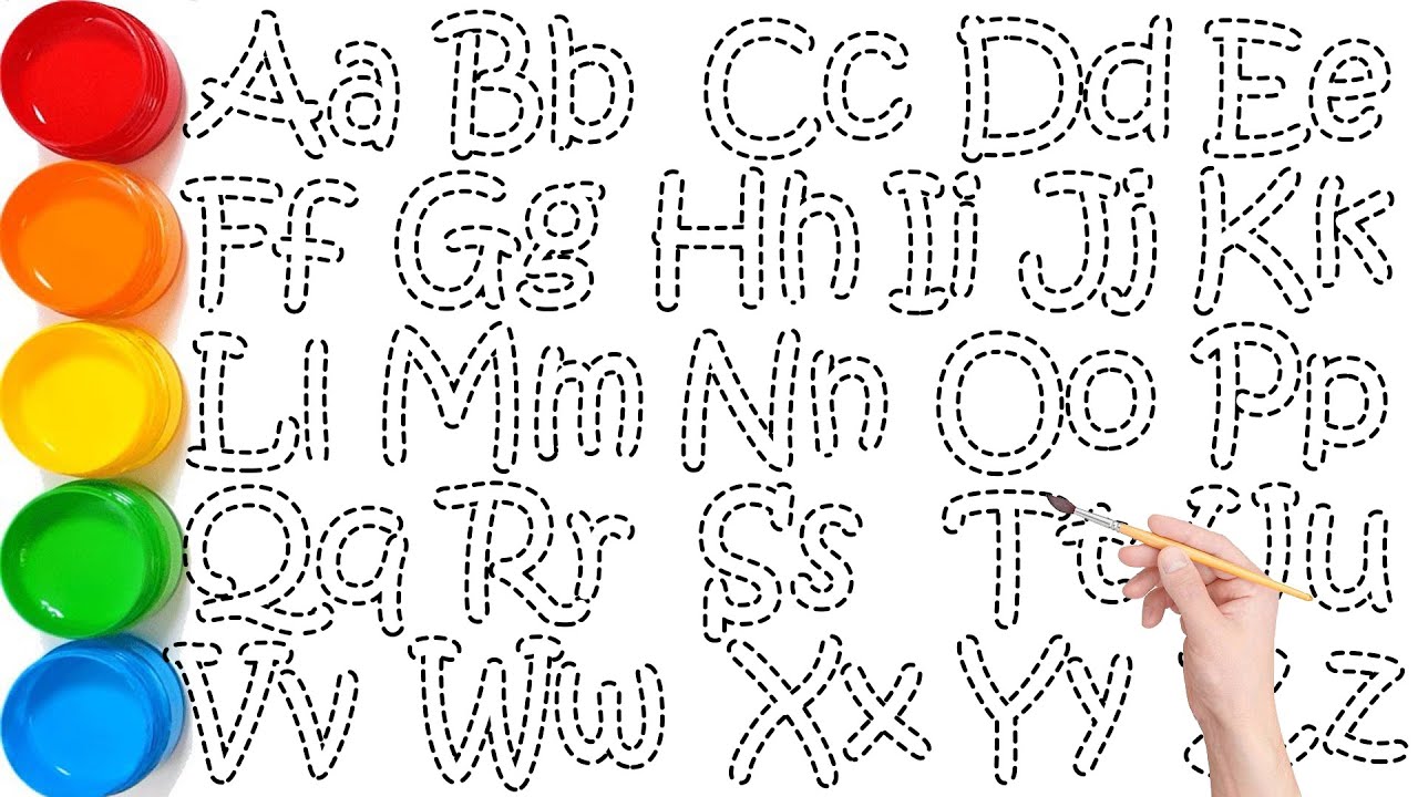 Learn to Draw & Paint Capital & Small Letters A to Z | Easy Step by ...