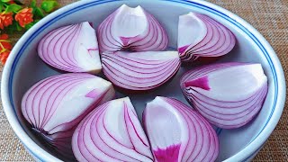 Cold Mixed Tremella and Onion Strips: A Heavenly Recipe Everyone Loves❗Nutritious and Delicious❗凉拌洋葱