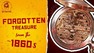 Making a forgotten Swiss jewel shine again | ~1860s pocket watch restoration | 4K ASMR