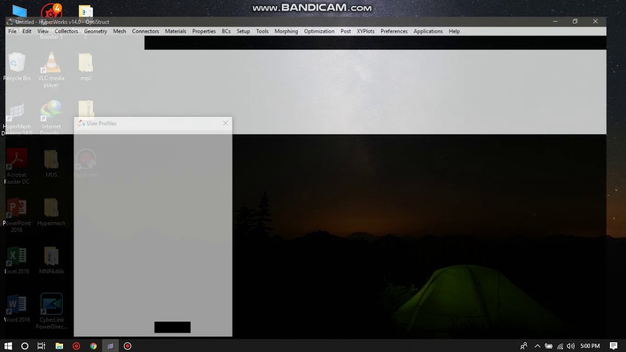 Hypermesh for rim tyre - YouTube