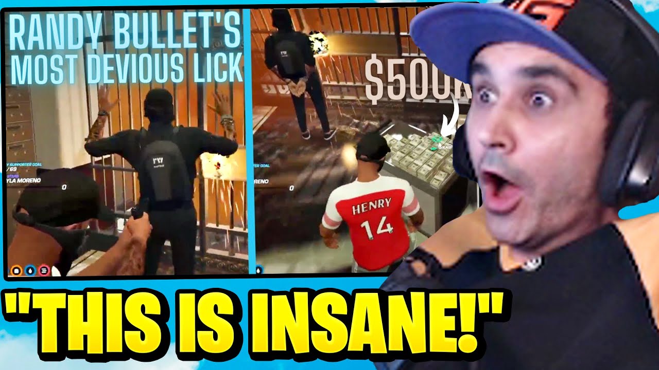 Summit1g Reacts to Randy Bullet SOLO breaches the vault & steals ...