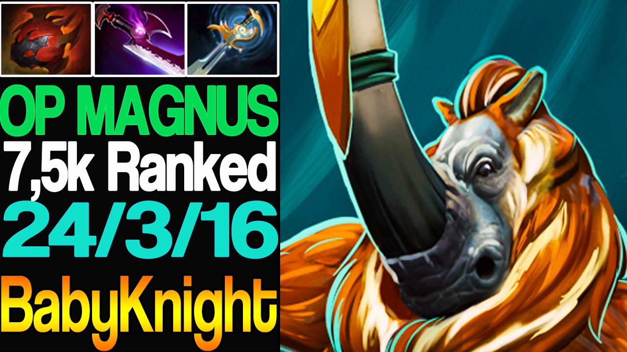 BabyKnight 7,5k MMR Shining in a ranked  with Magnus - Dota 2