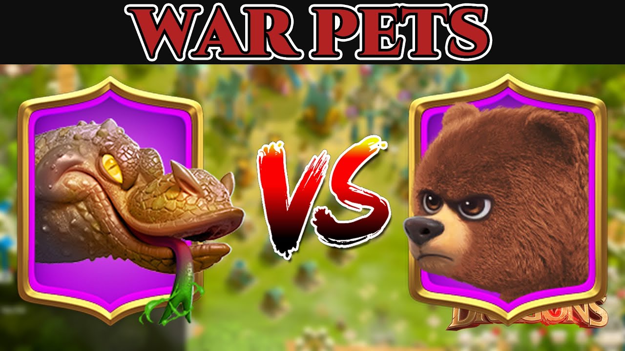 Venom Lizard Vs  Bruin Bear | Call of Dragons