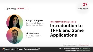 OM PriCon2020 Tutorial: Introduction to TFHE and Some Applications