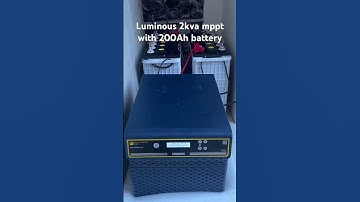 Luminous 2kva mppt based solar inverter with 200Ah solar battery and 550watt mono halfcut solar