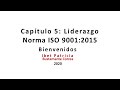 Capítulo 5 - Norma ISO 9001:2015 | Curso Virtual | Ibet Bustamante |