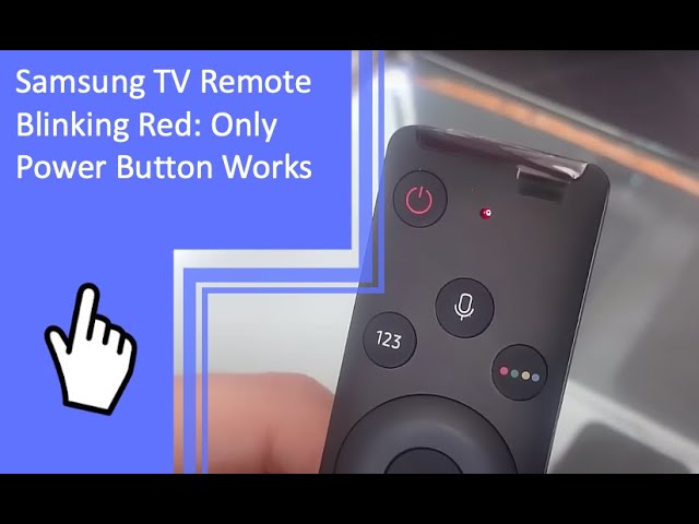 Samsung Tv Remote Solid Red Light – Fix  
