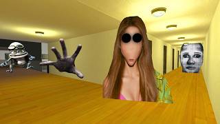 CURSED FACE GIRL AND EVIL HAND CHASED ME IN THE HOTEL! | GMod Nextbots | #gmodchaos #gmod #nextbots