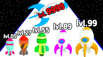 Max Level Merge Rockets Level_Up Rocket Gameplay Part-2 (New Game)2024