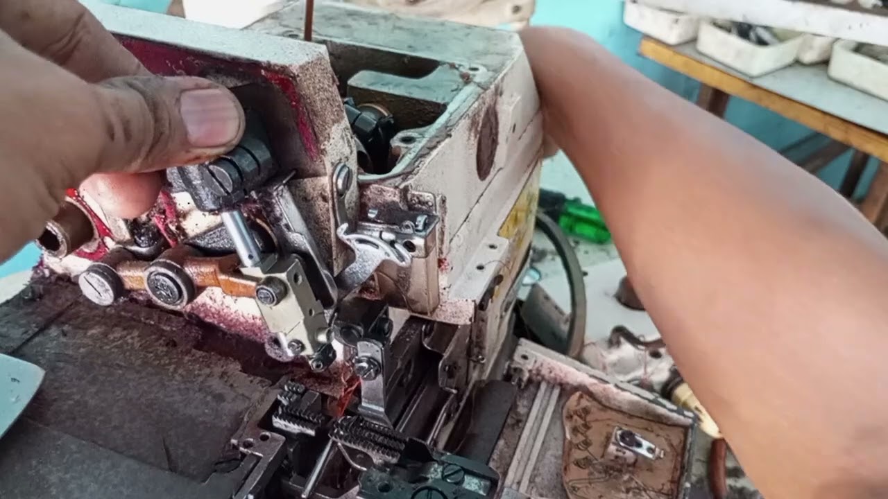 Tiang jarum mesin obras siruba, hampir macet 😱😱