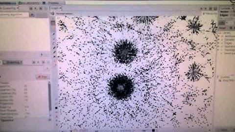 Our data on Gephi using OpenOrd layout algorithm