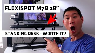 Famous Flexispot M7B 28" Standing Desk Unboxing Review | Should You Get One? Net Worth