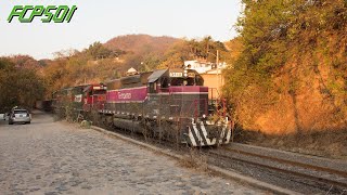 Trenes del Puerto de Manzanillo. Freno Dinámico al Tope y Túnel del Puerto!