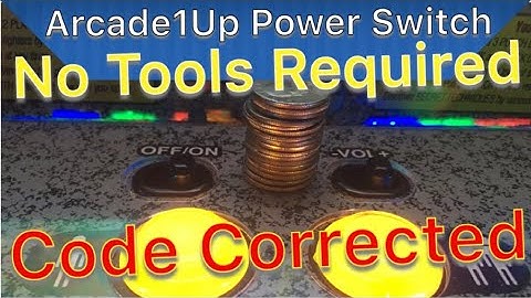 Use Arcade1Up Builtin Power Switch without Reversing the Hardware - Arcade1Up Mod Life