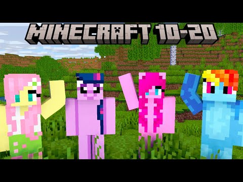 My Little Pony Plays Minecraft 10-20 Compilation