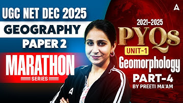 UGC NET Geography Marathon Class | UGC NET Geography Unit 1 By Preeti Mam
