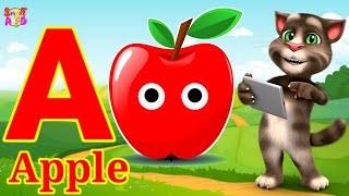 Phonics Song 2 with TWO Words in 3D - A For Apple🍎🍏- ABC Alphabet Songs with Sounds for Children's