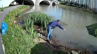 Litter picking diary Ep. 74_ Picking up trash near anglers