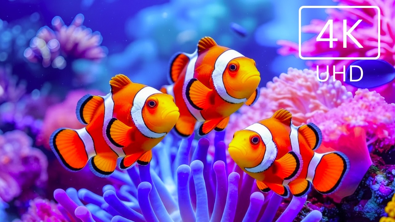 The Best 4K Aquarium – Soothing Jellyfish & Reef Fish with Sleep Music for Deep Relaxation