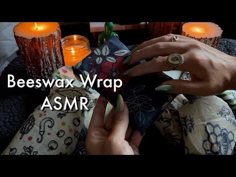 ASMR Unwrapping, Tapping, And Scratching Beeswax Wrapped Items! No Talking