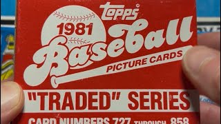 Let’s open a 1981 Topps Traded Baseball set!
