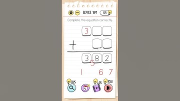 Brain Test. Level 197. Complete the equation correctly.