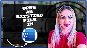 How To Open An Existing File In Word | Microsoft Word Tips 2026