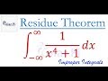 Integral of 1x41 using the residue theorem complex analysis