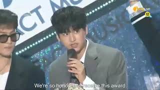 [ENG SUB] 190424 iKON - Artist of the Year Speech @ The Fact Music Awards