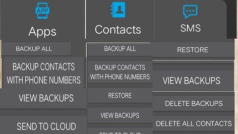 How to use backup and Restore Contacts l Backup Contacts & SMS & Call logs Restore