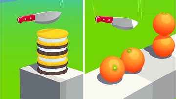 Slice It All Gameplay! Satisfying and Relaxing ASMR Slicing Video