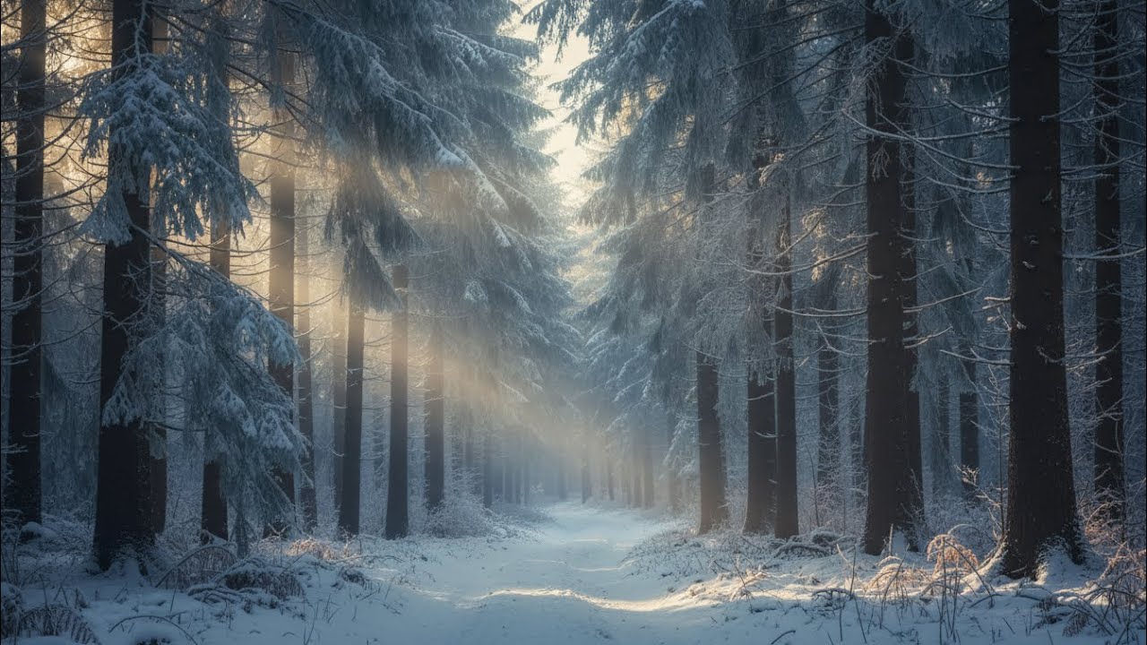 The Silent Path | Deep, Grounding Piano for Snowy Forest Meditations