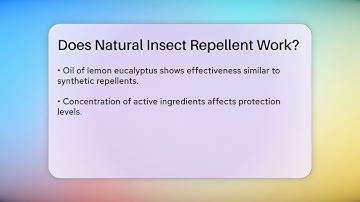Does Natural Insect Repellent Work? - Exploring Campgrounds