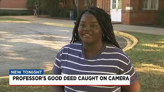 Upstate professor goes viral for act of kindness
